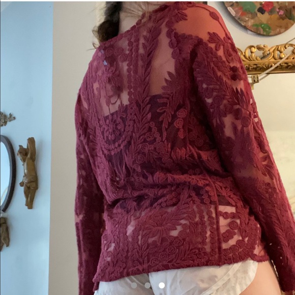 🥽urban outfitters lace blouse🌵 - Picture 3 of 3